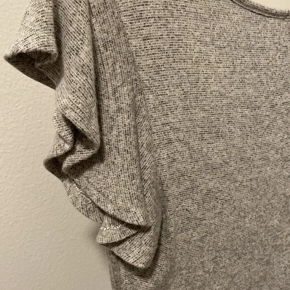 [Caution to the Wind] Short Cap Sleeve Wrap Tie V-Neck Shirt Women’s Sz Large - Picture 6 of 8